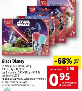 Lidl Glace disney offre