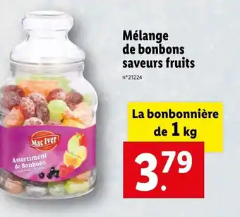 Lidl Mélange de bonbons saveurs fruits offre