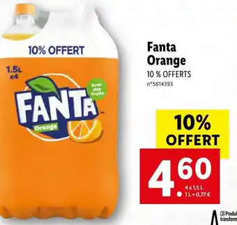 Lidl Fanta orange offre