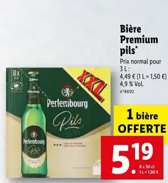 Lidl Bière premium pils offre
