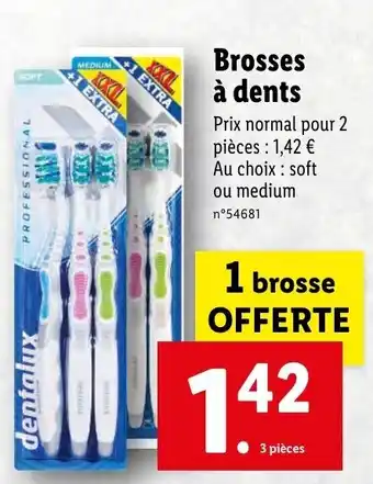 Lidl Brosses à dents offre