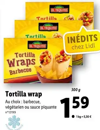 Lidl Tortilla wrap offre