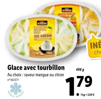 Lidl Glace avec tourbillon offre