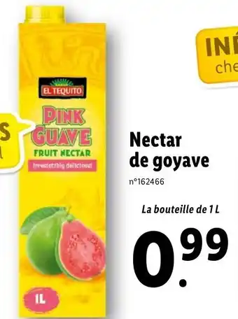Lidl Nectar de goyave offre