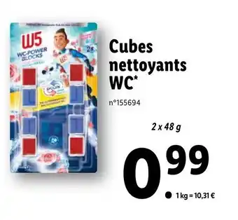Cubes nettoyants WC