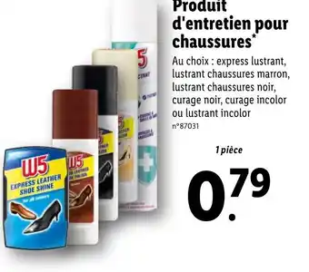 Lidl Produit d'entretien pour chaussures offre