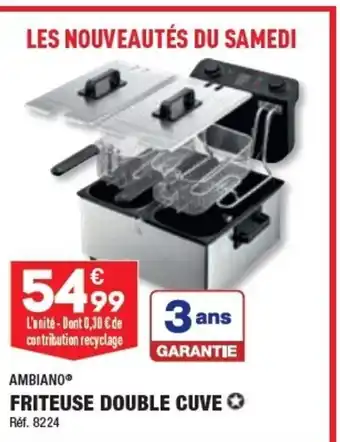 ALDI FRITEUSE DOUBLE CUVE offre