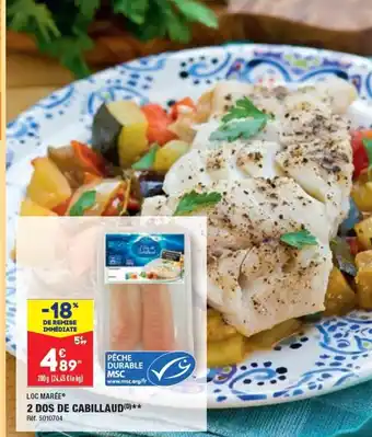 ALDI 2 DOS DE CABILLAUDD** offre