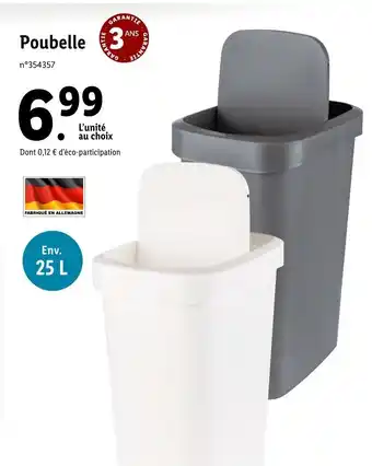 Lidl Poubelle offre