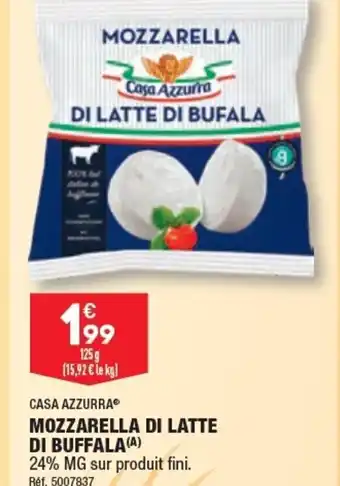 ALDI MOZZARELLA DI LATTE DI BUFFALA (A) offre