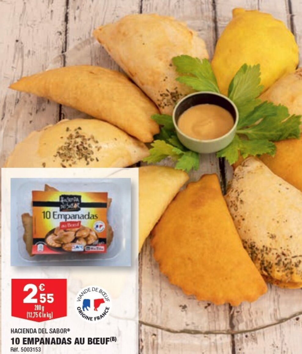 ALDI 10 EMPANADAS AU BŒUF(B) offre