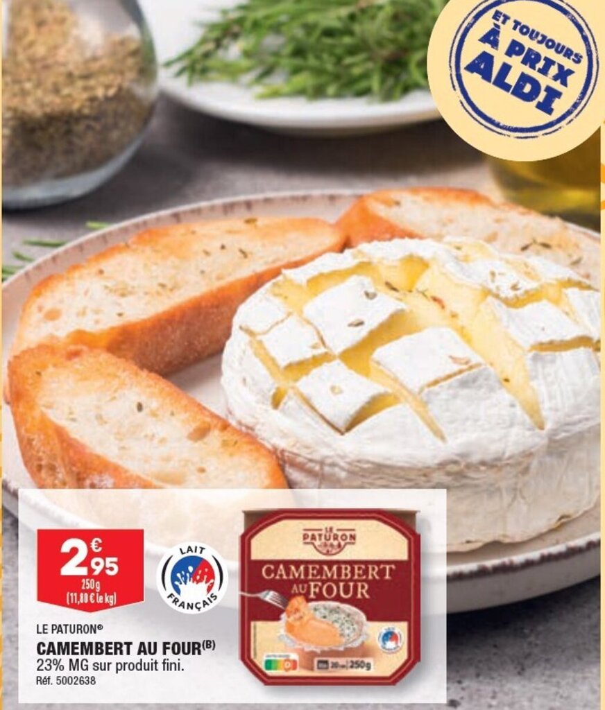 Promo CAMEMBERT AU FOUR chez ALDI
