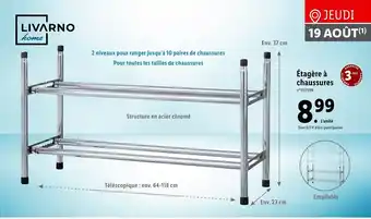 Lidl Étagère à chaussures offre