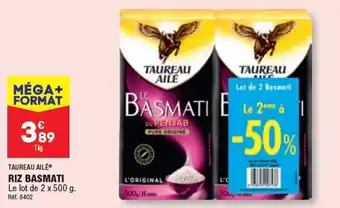 ALDI RIZ BASMATI Le lot de 2 x 500 g. offre