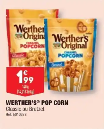ALDI WERTHER'S® POP CORN Classic ou Bretzel. Ref. 5010378 offre