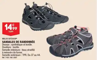 ALDI SANDALES DE RANDONNÉE Dessus : synthétique et textile. Doublure: textile. offre