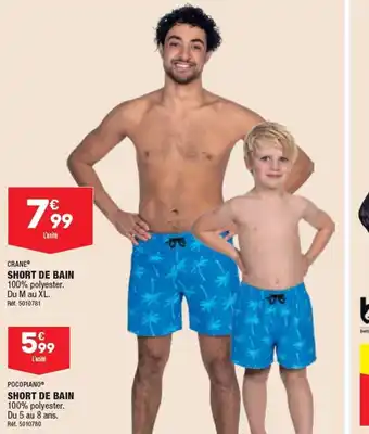 ALDI SHORT DE BAIN 100% polyester. Du M au XL. Réf. 5010781 offre