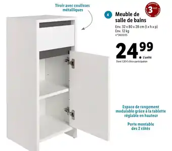 Lidl Meuble de salle de bains offre