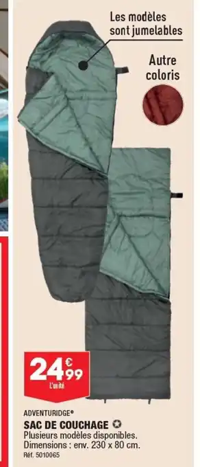 ALDI SAC DE COUCHAGE ✪ Plusieurs modèles disponibles. Dimensions : env. 230 x 80 cm. Réf. 5010065 offre