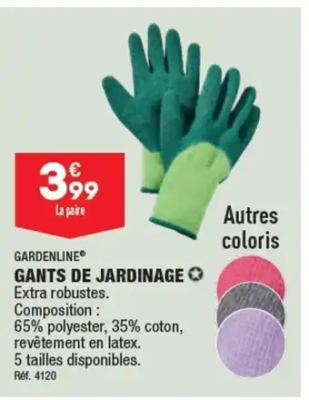 ALDI GANTS DE JARDINAGE ✪ offre
