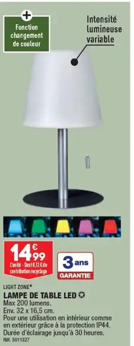 ALDI LAMPE DE TABLE LED offre