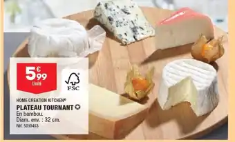ALDI HOME CREATION KITCHENⓇ PLATEAU TOURNANT offre