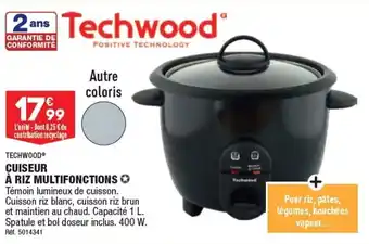 TECHWOOD CUISEUR Ă RIZ MULTIFONCTIONS âȘ