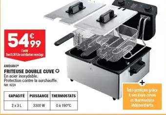ALDI FRITEUSE DOUBLE CUVE offre