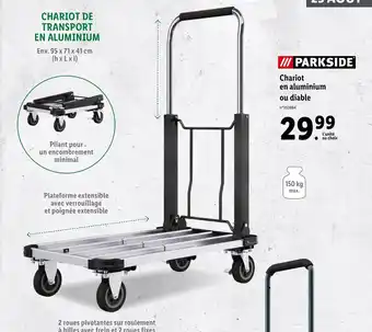 Lidl Chariot En Aluminium Ou Diable offre