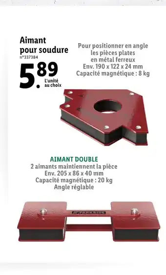Lidl Aimant Pour Soudure offre