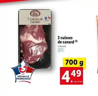 Lidl 2 Cuisses De Canard offre