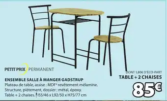 JYSK Ensemble Salle à Manger Gadstrup offre