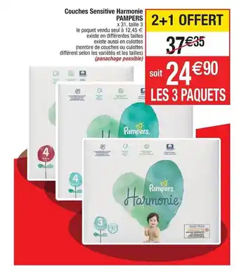 Cora x Carrefour Couches sensitive harmonie offre