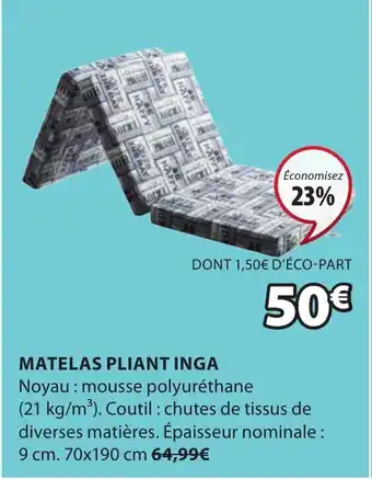 Matelas Pliant Inga