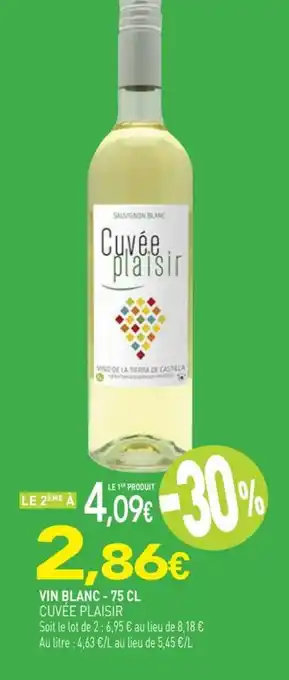 naturéO VIN BLANC - 75 CL CUVÉE PLAISIR offre