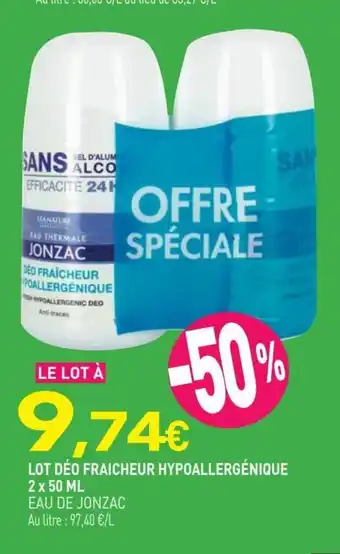 naturéO LOT DÉO FRAICHEUR HYPOALLERGÉNIQUE offre