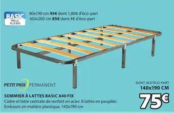 JYSK Sommier à Lattes Basic offre
