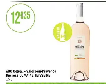 AOC Coteaux-Varois-en-Provence Bio rosé DOMAINE TEISSEIRE 1,5 L