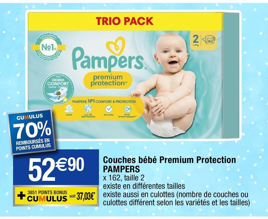 Promo Couches pampers chez Migros