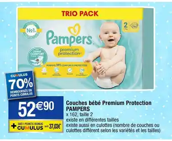 Migros Couches pampers offre