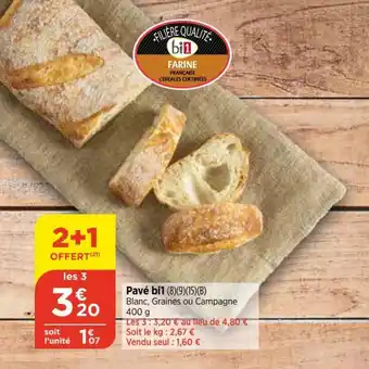 Bi1 Pavé bil offre