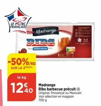 Bi1 Madrange Ribs barbecue précuit (A) offre