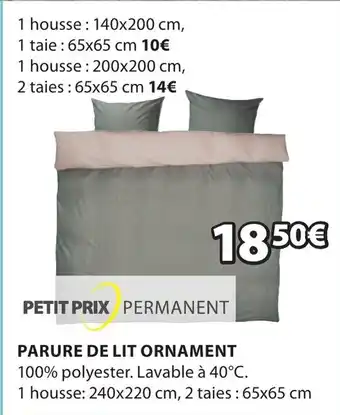 JYSK Parure de Lit Ornament offre