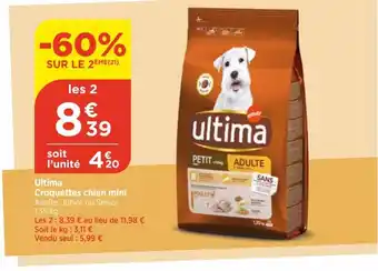 Ultima Croquettes chien miAdulte, Junior ou Senior