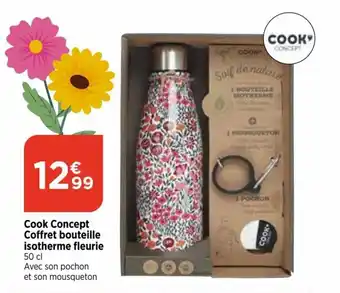 Bi1 Cook Concept Coffret bouteille isotherme fleurie offre
