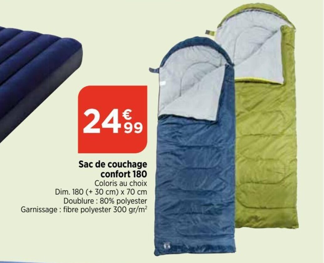 Bi1 Sac de couchage confort 180 offre