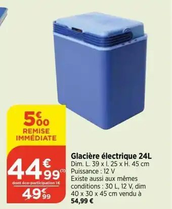 Glacière électrique 24L