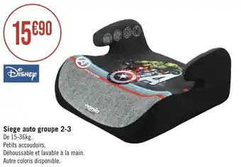 Géant Casino Siege auto groupe 2-3 offre