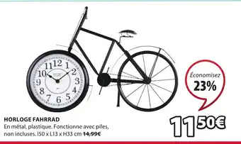 JYSK Horloge Fahrrad offre