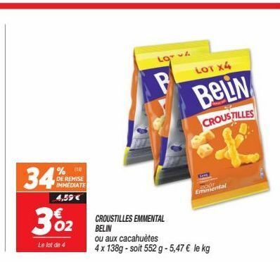 Netto Croustilles emmental belin offre